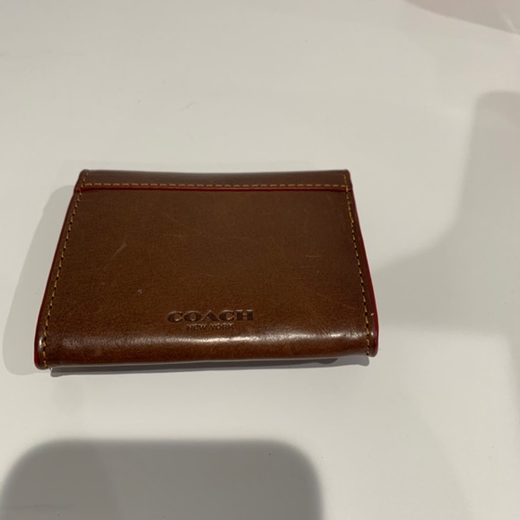 Coach Water Buffalo Leather Coin Wallet - Picture 2 of 8